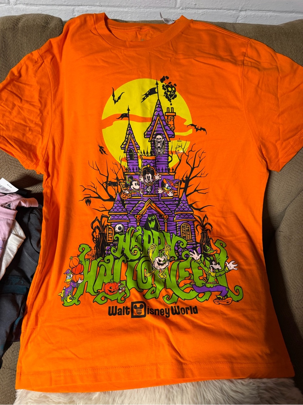 Disney World Happy Halloween Orange T Shirt